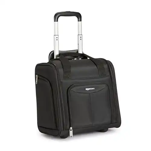 Amazon Basics Under-seat Rolling Travel Bag