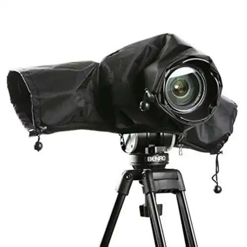 Waterproof Nylon Camera Rain Cover with Enclosed Hand Sleeves