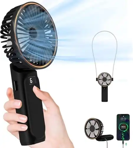 Handheld Fan with 4000mAh Power Bank