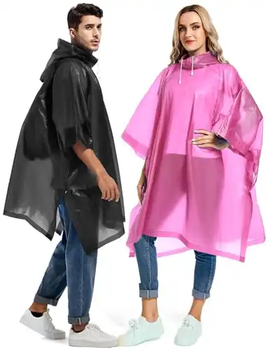 Adult Re-useable Poncho - 2 Pack