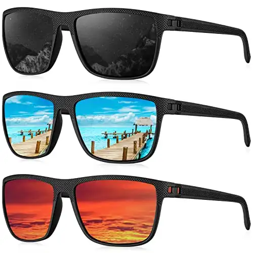 Men's Polarized Sunglasses - 3 Pack